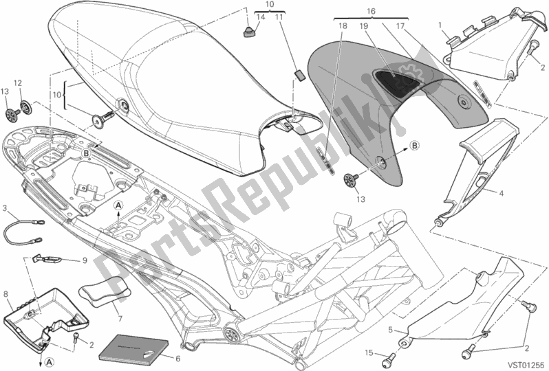 Wszystkie części do Siedzenie Ducati Monster 795 ABS 2014